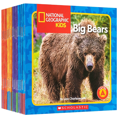 英文原版国家地理系列National Geographic Kids: Guided Reader Pack (A-D) 20books指导性阅读包儿童英语学习课外分级阅读