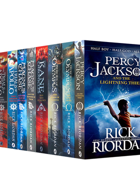 英文原版Percy Jackson波西杰克逊系列全套英文与神火之盗Heroes of Olympus奥林匹斯英雄The Trials of Apollo