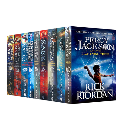 英文原版Percy Jackson波西杰克逊系列全套英文与神火之盗Heroes of Olympus奥林匹斯英雄The Trials of Apollo