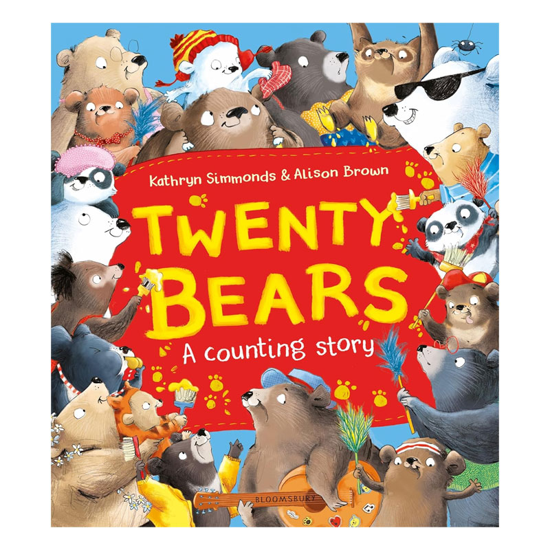 英文原版 Twenty Bears 二十只熊 有趣的数数书 趣味绘本 学习数数平装 绘本 数学主题 4-8岁