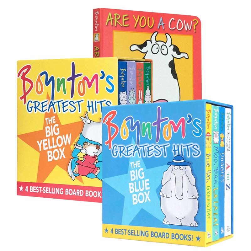 现货送音频Boynton英文原版语入门启蒙going to bed Moo, Baa, La,la,la儿童阅读英语辅导课外训练提升能力故事图画书正版进口书籍