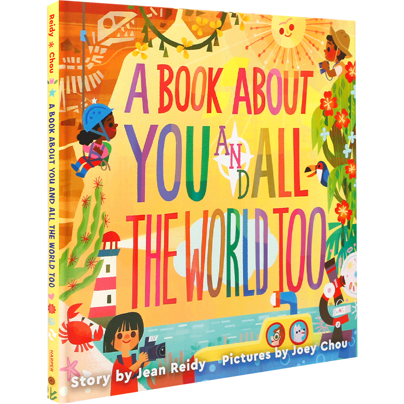 英文原版一本关于你和整个世界的书A Book About You and All the World Too 4-8岁启蒙探索世界发现更多美好事情精装绘本