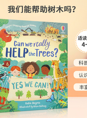 英文原版 Can we really help the trees?我们能帮助树木吗？STEM故事 4-8岁宝宝儿童英语科普百科读物绘本精装Usborne出版