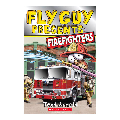 英文原版 Scholastic Reader, Level 2：Fly Guy Presents: Firefighters 苍蝇小子：消防员 儿童阅读消防车和消防安全绘本