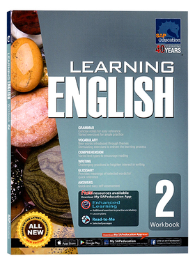 英文原版 SAP Learning English WB 练习册 2 英语练习册 7-10岁青少年儿童小学经典综合作业本英文教辅  提升英语逻辑