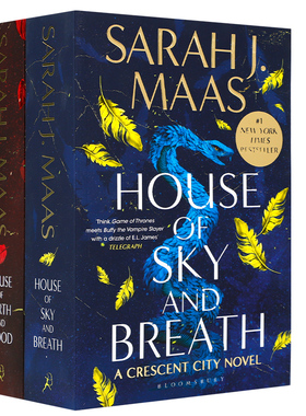 英文原版 Crescent City 新月城市 系列2本《纽约时报》畅销书 Sarah J. Maas 奇幻小说 青少年儿童课外阅读进阶读物