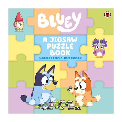 预售英文原版 Bluey: A Jigsaw Puzzle Book 小蓝狗布鲁伊趣味拼图书 亲子共读纸板绘本 4-8岁