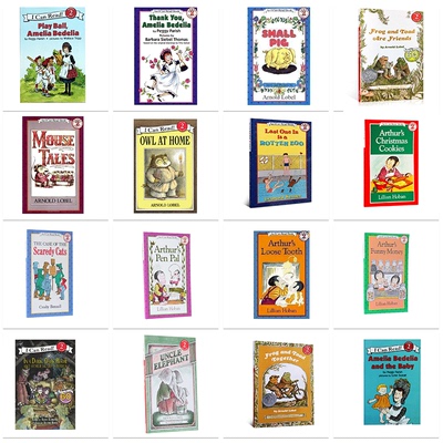 100元8本I can read第二阶段Level 2系列英文原版绘本AmeliaBedelia糊涂女佣Frog and Toad青蛙与蟾蜍亚瑟的笔友英语分级icanread