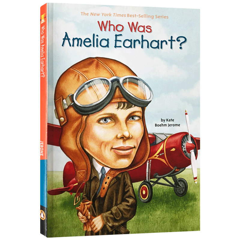 预售英文原版 阿米莉亚·埃尔哈特是谁？Who Was Amelia Earhart? Who Was/Is 系列名人传记系列中小学生英语课外读物进口正版书
