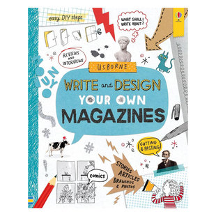 预售英文原版Write and Design Your Own Magazines编写和设计你自己的杂志制作杂志既有趣又简单写作指南 漫画杂志