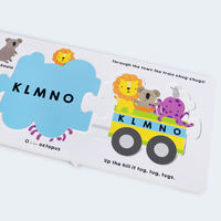 Original English Puzzle and Play: Alphabet jigsaw puzzle Book: Alphabet Train English Enlightenment for Toddlers, Alphabet Recognition Picture book Parent-child Interactive Early Education Picture book, imported tear-resistant cardboard thumbnail 4