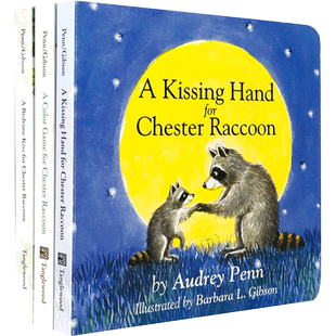 英文原版 The Kissing Hand Series： 亲吻之手 系列3本 亲吻之手系列启蒙认知绘本 2-6岁儿童宝宝温馨亲情亲子共读纸板