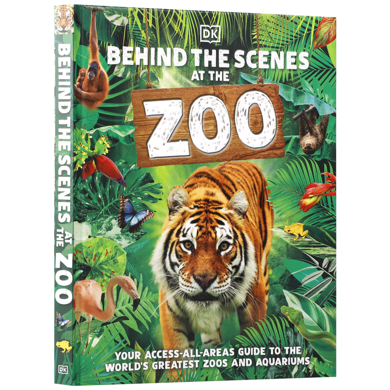 DK英文原版Behind the Scenes at the Zoo动物园的幕后 少儿科普图鉴书 动物园水族馆饲养员科普百科 DK动物图解百科课外读物