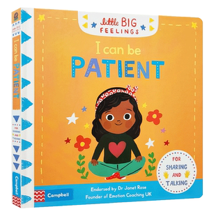 英文原版绘本 Little Big Feelings: I Can Be Patient 我可以有耐心 儿童英语启蒙绘本亲子互动培养宝宝专注力推拉机关纸板书
