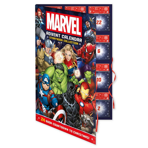 英文原版Marvel: Advent Calendar Storybook Collection漫威故事圣诞倒数历24个盲盒故事精装绘本童话寓言/神话传说4-8岁