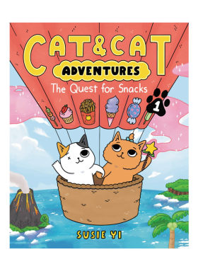 英文原版Cat & Cat Adventures: The Quest for Snacks猫和猫的冒险：寻找零食6-9岁儿童宝宝趣味益智启蒙培养漫画小说 平装