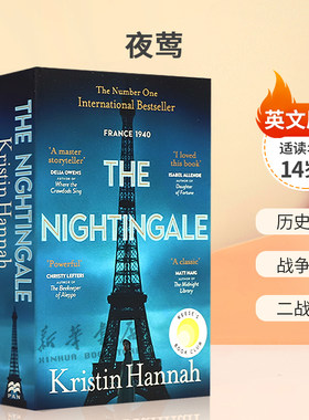 预售英文原版The Nightingale 夜莺 歌颂人类精神的韧性及女性的坚韧 历史军事 战争故事 二战故事平装小说文学名著 14岁+