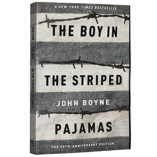 送音频穿条纹衣服睡衣的男孩英文原版小说The Boy in the Striped Pajamas同名电影原著书青少年课外阅读搭夏洛特的网奇迹男孩