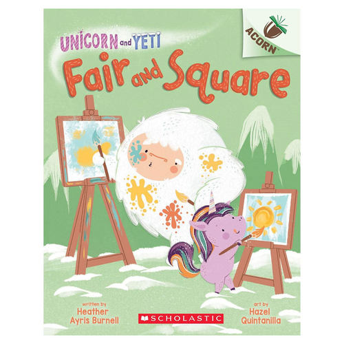 英文原版 Unicorn and Yeti #5：Fair and Square 公平与公正 儿童学习朋友独角兽和雪人学习公平竞争 平装全彩绘本 3-6岁