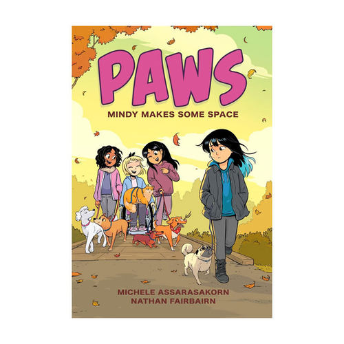 预售英文进口原版 PAWS #2: Mindy Makes Some Space 爪爪联盟2 明迪腾出了一些空间 幽默温馨宠物友谊全彩平装漫画绘本 10-14岁
