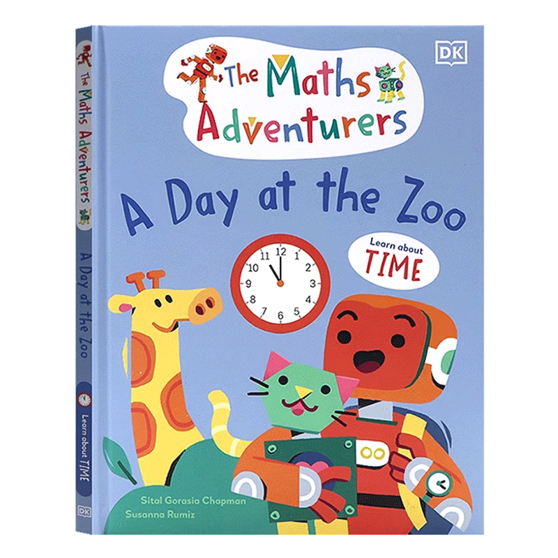 英文原版The Maths Adventurers A Day at the Zoo数学冒险家：动物园的一天关于时间和数学4-8岁儿童宝宝数学启蒙绘本