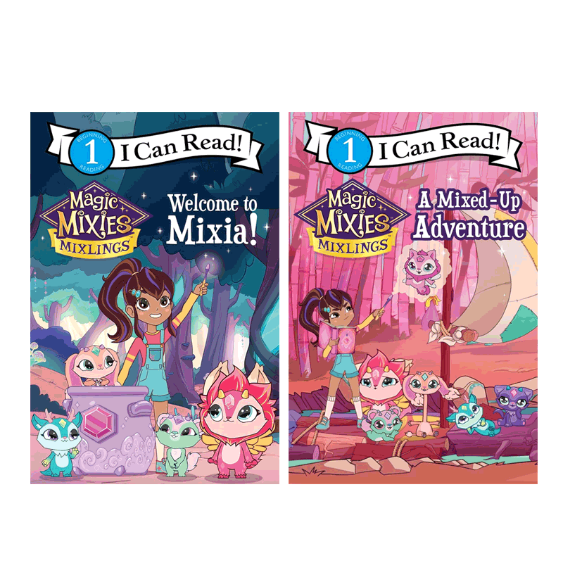 魔术混音 系列2本ICR1 Magic Mixies: A Mixed-Up Adventure/Welcome to Mixia!4-8岁儿童启蒙魔幻冒险影视改编平装分级阅读