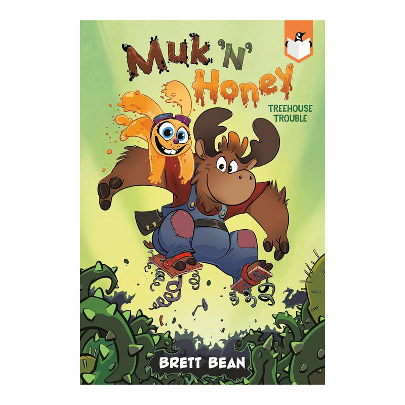 预售英文原版Muk 'n' Honey #1: Treehouse Trouble驼鹿和兔子1书屋麻烦发明家二人组全彩插图搞笑故事异想天开桥梁章节书8-12岁