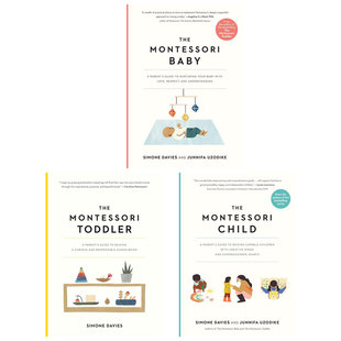 新手父母育儿指南蒙氏教育书籍三部曲蒙特梭利初识The Montessori Child儿童期Baby宝宝Toddler英文版启蒙Life Skills星球数字形状