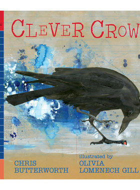预售英文原版Clever Crow聪明的乌鸦2025 年卡内基插画奖自然世界 精美插图 迷人鸟类平装绘本科普入门/了解世界 4-8岁