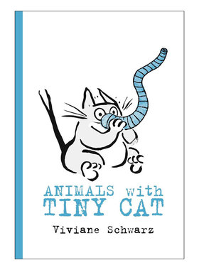 英文原版Animals With Tiny Cat小猫咪角色扮演小猫咪模仿动物趣味绘本 创意视觉 动物故事纸板2-6岁