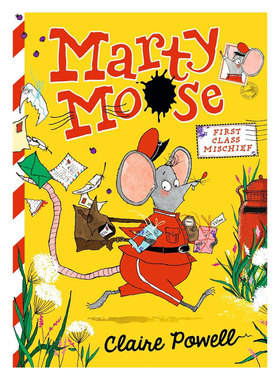 预售英文原版Marty Moose #1: First Class Mischief马蒂穆斯 头等麻烦事趣味动物友谊冒险故事插图章节 搞笑冒险 友谊故事平装