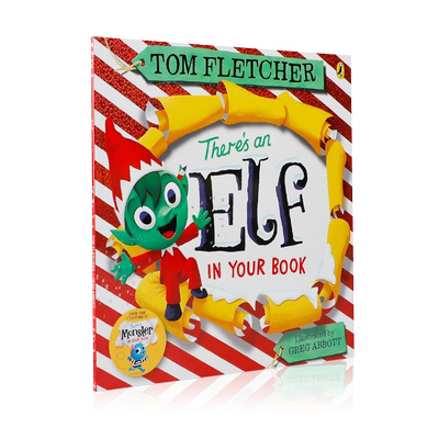 英文原版绘本 Theres an Elf in Your Book 你的书里有个精灵 宝宝睡前童话故事书 儿童英语启蒙认知绘本 亲子互动共读图画翻翻书