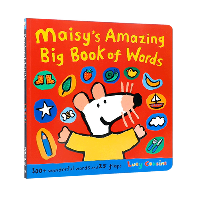 英文原版Maisy's Amazing Big Book of Words小鼠波波单词书 Candlewick出版平装低幼儿童启蒙认知英语绘本亲子互动共读早教书籍