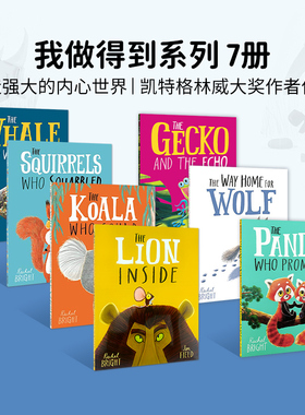 英文原版Rachel Bright我做得到系列绘本7册Lion Inside/Koala Who Could/Squirrels 儿童行为习惯养成绘本 情商社交绘本