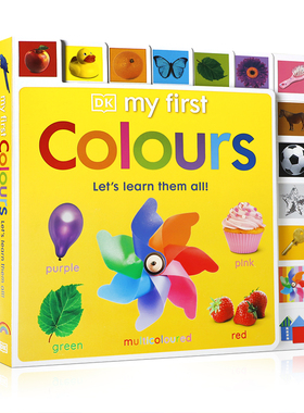 英文原版绘本 DK My First Colours Let's Learn Them All 我的第一个颜色，让我们来学习它们 3-5岁儿童英语启蒙颜色纸板书