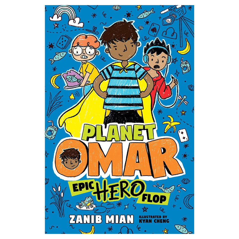 预售英文原版 Planet Omar #4: Epic Hero Flop 奥马尔星球4 史诗英雄惨败 搞笑黑白插图校园成长生活章节书 幽默搞笑 平装10-14岁