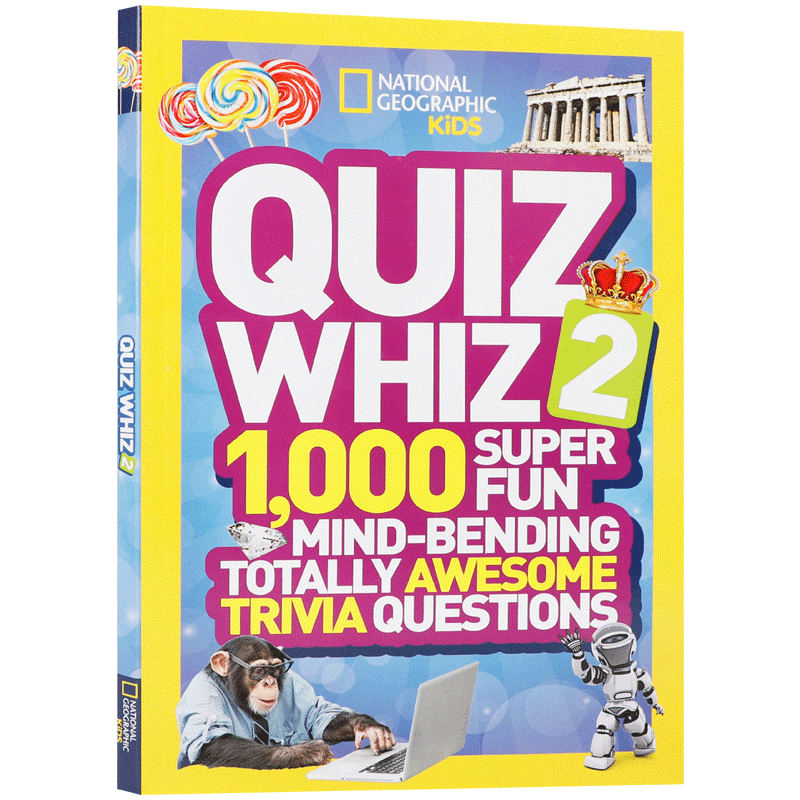 National Geographic Kids Quiz Whiz #2 国家地理儿童智力测验2 英文原版绘本 10-14岁中小学生扩展阅读 课外科普百科提升认知