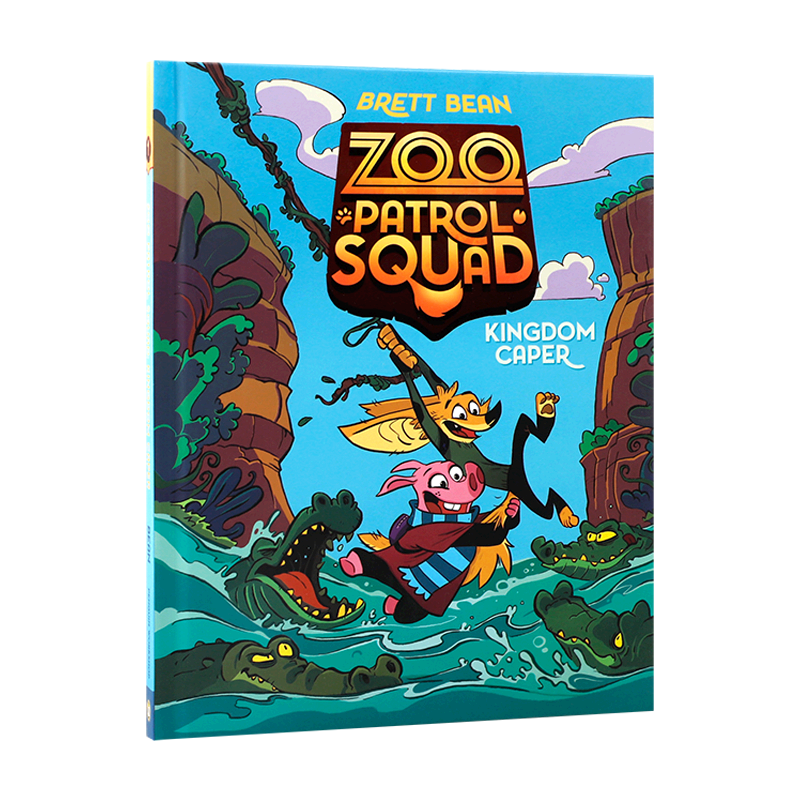 原版小说 动物巡逻队#1 Zoo Patrol Squad:Kingdom Caper王国跳跃 儿童英语课外阅读读物 少儿悬疑侦探推理冒险故事书6-9岁