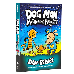 送音频精装Dog Man10神探狗狗的冒险第10册英文原版进口mothering heights内裤超人作家Dav Pilkey dogman英语幽默桥梁漫画
