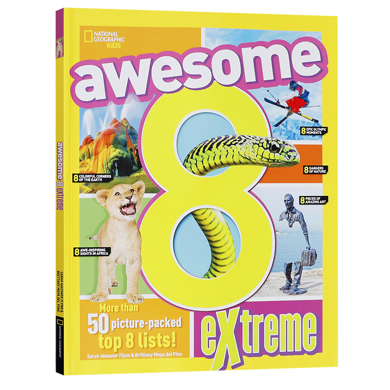 美国国家地理系列科普 英文原版Awesome 8 Extreme 小学百科科普绘本极限 10-14岁中小学生英语课外阅读读物National Geographic