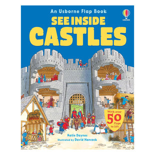 英文原版See Inside Castles看里面系列 城堡参观一座令人惊叹的石头城堡翻翻机关 文明奇迹 探索世界Usborne科普百科8-12岁