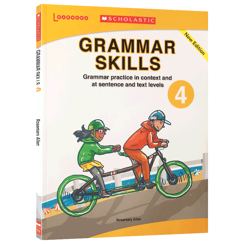 英文原版Scholastic Grammar Skills 4 学乐英语语法技巧练习 引导学生做循序渐进的文法练习 儿童课外家庭作业辅导书