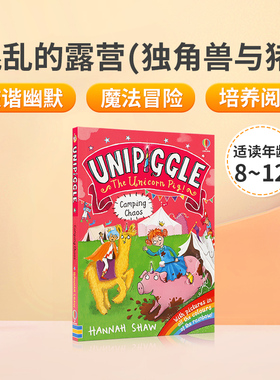 英文原版 Camping Chaos (Unipiggle the Unicorn Pig) 混乱的露营（独角兽与猪）充满魔法、冒险的故事搭配彩色插图 培养阅读习惯