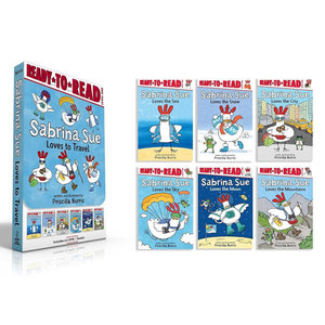 预售英文原版Sabrina Sue Loves to Travel! (Boxed Set)齐齐学会读6册盒装 爱旅游的小鸡趣味分级读物趣味故事 全彩插图4-8岁