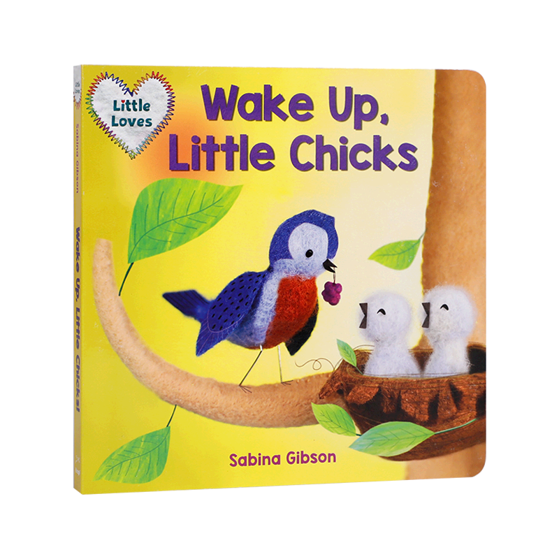 英文原版绘本Wake Up, Little Chicks!醒来吧,小鸡们! 低幼儿童英语启蒙认知绘本 宝宝撕不烂纸板书幼儿睡前童话寓言故事书图画书