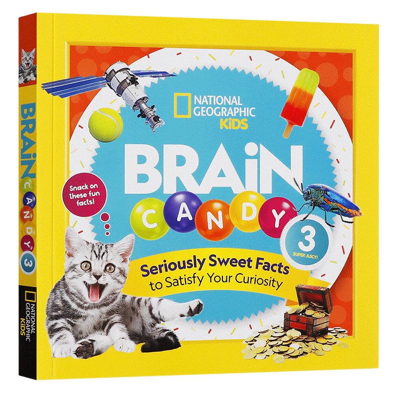 英文原版 Brain Candy 脑轻松#3 National Geographic 美国国家地理系列科普百科全书 10-14岁中小学生英语课外阅读读物彩色图画书