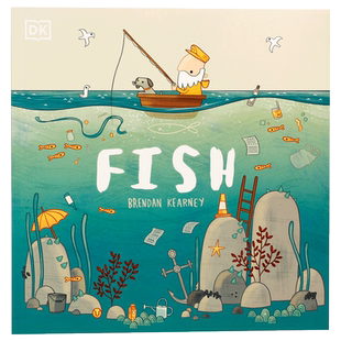 英文原版 DK出版 Fish 鱼儿童英语启蒙认知平装绘本 培养孩子环保意识回收利用保护海洋环境 亲子教养互动共读读物 进口正版书