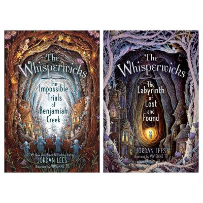 英文原版低语者系列2本The Whisperwicks #1: The Labyrinth of Lost and Found/The Impossible Trials of Benjamiah Creek