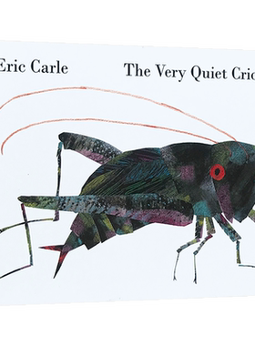 送音频好安静的蟋蟀英文原版纸板书The Very Quiet Cricket  Eric Carle艾瑞卡尔经典入门绘本可搭Very busy spider廖彩杏书单