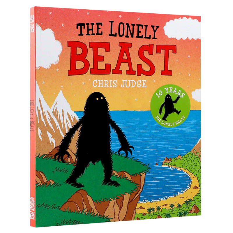 英文原版The Lonely Beast孤独的野兽 3-5岁低幼儿童英语启蒙认知绘本亲子趣味共读宝宝睡前童话寓言故事书Andersen Press出版